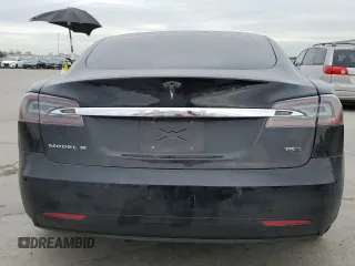 2018 Tesla Model S 75D with VIN 5YJSA1E29JF293521, listed as a Copart auction lot 50104625 with 93,428 mi miles and Salvage Title. Bid and sale history available at DreamBid. Image 6.