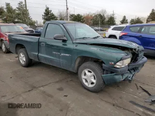 1999 Dodge Dakota SLT with VIN 1B7FL26X8XS161292, listed as a Copart auction lot 83675504 with 108,515 mi miles and Salvage Title. Bid and sale history available at carsss.com. Image 4.