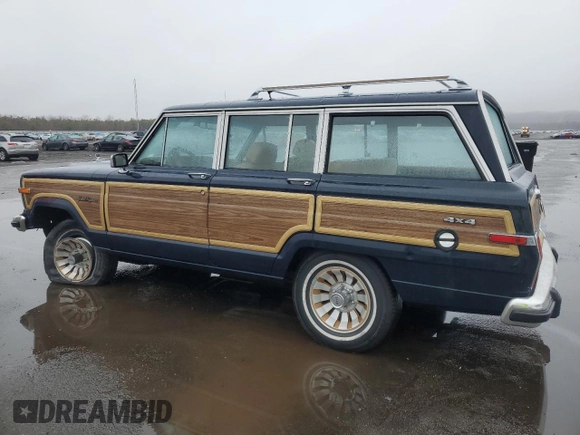 1987 Jeep Grand Wagoneer with VIN 1JCNJ15U7HT006097, listed as a Copart auction lot 89191925 with 119,168 mi miles and Salvage title. Bid and sale history available at DreamBid. Image 2.