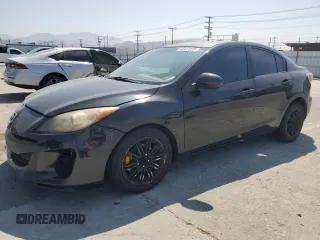 2013 Mazda 3 i SV with VIN JM1BL1TG3D1709911, listed as a Copart auction lot 63127225 with 184,931 mi miles and Salvage title. Bid and sale history available at DreamBid. Image 1.