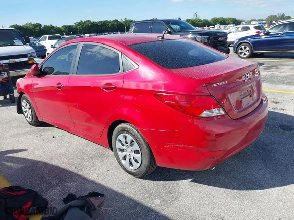 2016 Hyundai Accent SE with VIN KMHCT4AE9GU023586, listed as a IAAI auction lot 40930170 with 106,633 mi miles. Bid and sale history available at carsss.com. Image 3.