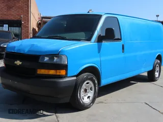 2021 Chevrolet Express Cargo with VIN 1GCWGBFPXM1187527, listed as a Copart auction lot 62920285 with 81,429 mi miles and Salvage title. Bid and sale history available at DreamBid. Image 3.