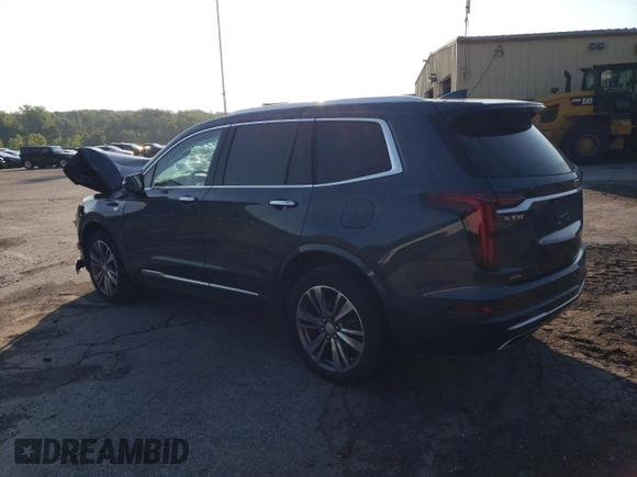 2021 Cadillac XT6 Premium Luxury with VIN 1GYKPDRS0MZ179863, listed as a Copart auction lot 62487704 with 0 mi miles and Salvage Title. Bid and sale history available at carsss.com. Image 2.