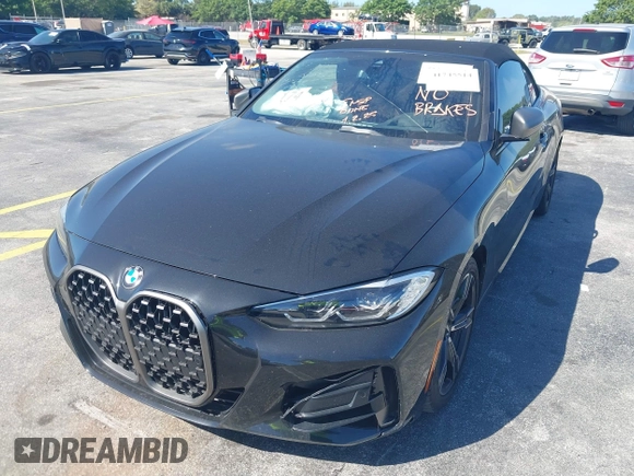 2023 BMW 4 Series M440i with VIN WBA53AT08PCL58435, listed as a IAAI auction lot 41745514 with 23,161 mi miles and . Bid and sale history available at DreamBid. Image 17.