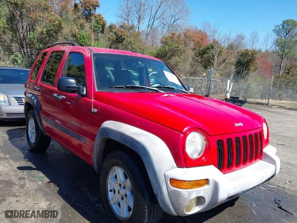 2003 Jeep Liberty Sport with VIN 1J4GL48K53W563110, listed as a IAAI auction lot 41828853 with 120,430 mi miles. Bid and sale history available at carsss.com. Image 1.