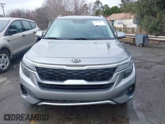 2021 Kia Seltos S with VIN KNDEUCA21M7087996, listed as a IAAI auction lot 41582039 with 59,644 mi miles. Bid and sale history available at carsss.com. Image 12.