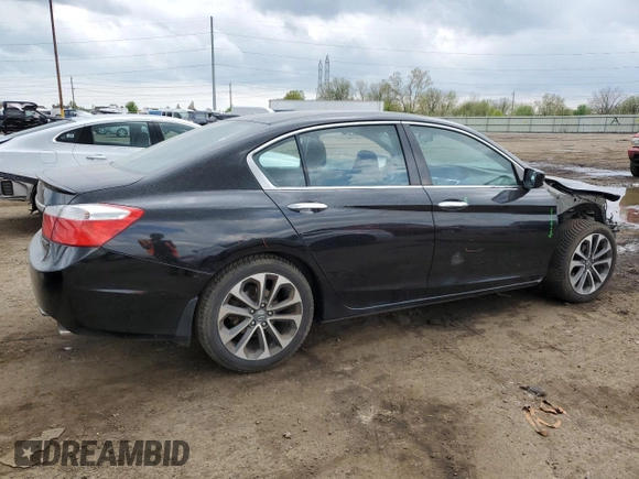 2015 Honda Accord Sport with VIN 1HGCR2F51FA261739, listed as a Copart auction lot 55452675 with 217,600 mi miles and Clean Title. Bid and sale history available at DreamBid. Image 3.