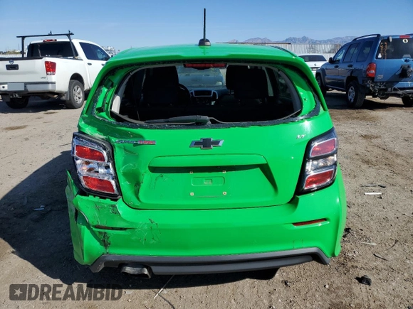 2017 Chevrolet Sonic LT with VIN 1G1JD6SB7H4147939, listed as a Copart auction lot 49696595 with 54,585 mi miles and Salvage Title. Bid and sale history available at carsss.com. Image 6.