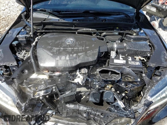 2015 Acura TLX Advance with VIN 19UUB3F76FA001028, listed as a Copart auction lot 55284625 with 110,674 mi miles and Salvage title. Bid and sale history available at DreamBid. Image 11.
