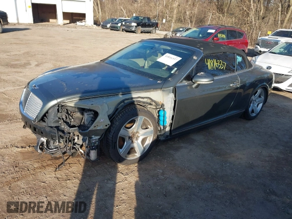 2007 Bentley Continental GT with VIN SCBDR33W67C044685, listed as a IAAI auction lot 41816337 with Not Provided miles and . Bid and sale history available at DreamBid. Image 18.