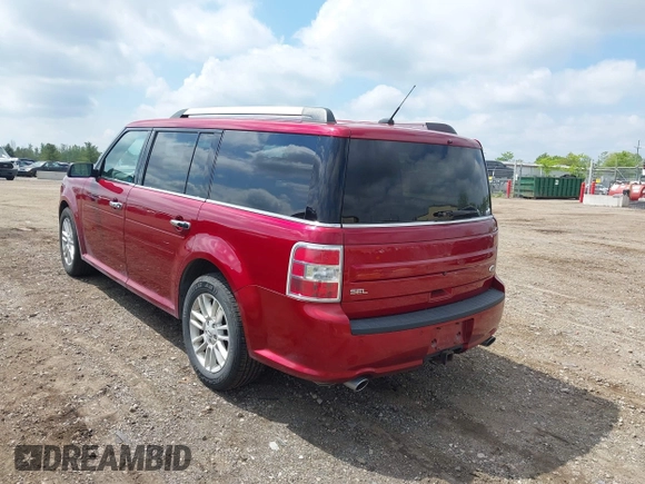 2015 Ford Flex SEL z VIN 2FMGK5C89FBA20824, wystawiony jako IAAI lot #42258527 z przebiegiem 110 020 mil mil oraz . Historia ofert i sprzedaży dostępna na DreamBid. Obrazek 3.
