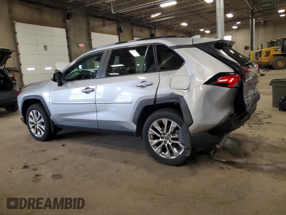 2021 Toyota RAV4 XLE Premium with VIN 2T3A1RFV3MC155735, listed as a Copart auction lot 58738135 with 87,685 mi miles and Salvage title. Bid and sale history available at DreamBid. Image 2.