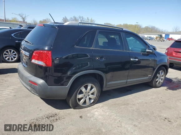 2012 Kia Sorento LX with VIN 5XYKTCA66CG282938, listed as a Copart auction lot 53566645 with 126,095 mi miles and Clean Title. Bid and sale history available at carsss.com. Image 3.