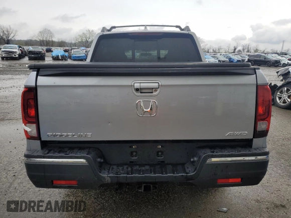 2019 Honda Ridgeline RTL with VIN 5FPYK3F57KB014653, listed as a Copart auction lot 51445785 with 30,598 mi miles and Salvage title. Bid and sale history available at DreamBid. Image 6.