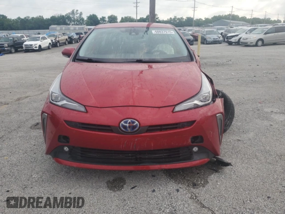 2019 Toyota Prius LE with VIN JTDL9RFU6K3005786, listed as a Copart auction lot 60037615 with 61,298 mi miles and Salvage title. Bid and sale history available at DreamBid. Image 5.