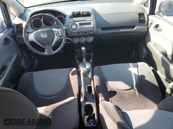 2007 Honda Fit Sport with VIN JHMGD38657S041976, listed as a Copart auction lot 48258825 with 151,075 mi miles and Salvage title. Bid and sale history available at DreamBid. Image 8.