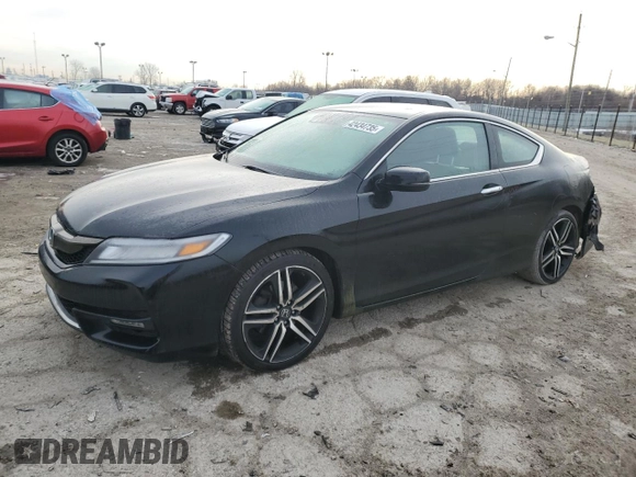2016 Honda Accord Touring with VIN 1HGCT2B02GA003937, listed as a Copart auction lot 42434735 with 154,785 mi miles and Salvage Title. Bid and sale history available at DreamBid. Image 1.