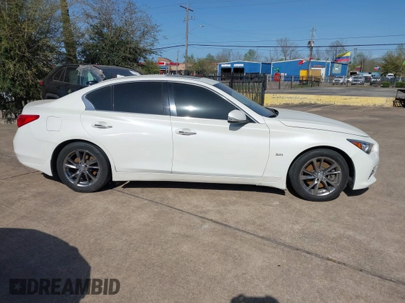 2017 Infiniti Q50 Signature Edition with VIN JN1EV7AP3HM738779, listed as a IAAI auction lot 41870416 with 129,694 mi miles and . Bid and sale history available at DreamBid. Image 14.