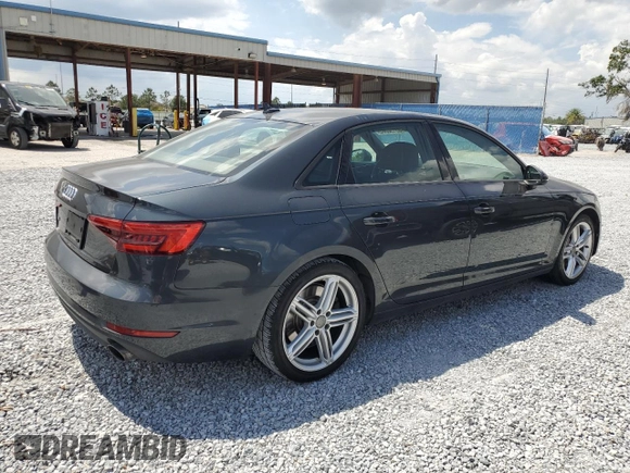2017 Audi A4 Premium with VIN WAUGNAF40HN019644, listed as a Copart auction lot 55130865 with 84,117 mi miles and Clean Title. Bid and sale history available at carsss.com. Image 3.