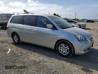 2007 Honda Odyssey EX-L with VIN 5FNRL38637B095559, listed as a Copart auction lot 53681605 with 184,605 mi miles and Salvage Title. Bid and sale history available at carsss.com. Image 4.