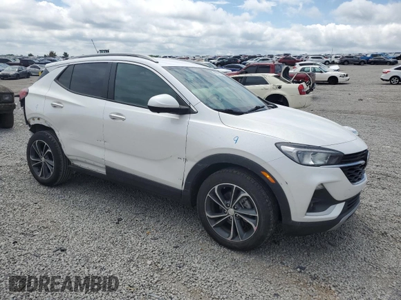 2021 Buick Encore GX Select with VIN KL4MMDS21MB178371, listed as a Copart auction lot 59591225 with Not provided miles and Salvage title. Bid and sale history available at DreamBid. Image 4.