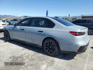 2023 BMW 7 Series 740i with VIN WBA23EH02PCL92695, listed as a Copart auction lot 49352065 with 11,758 mi miles and Salvage title. Bid and sale history available at DreamBid. Image 2.
