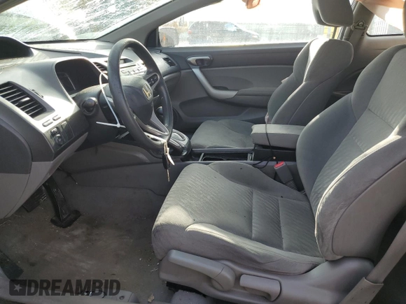 2009 Honda Civic EX with VIN 2HGFG12899H538723, listed as a Copart auction lot 55562105 with 196,899 mi miles and Salvage Title. Bid and sale history available at DreamBid. Image 7.