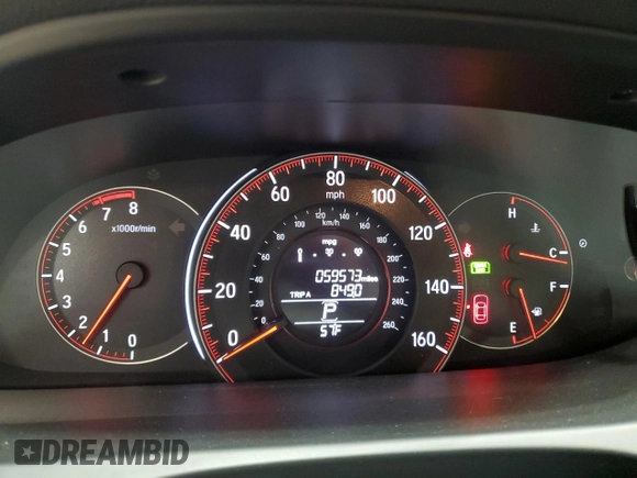 2016 Honda Accord Sport с VIN 1HGCR2F57GA147049, выставлен на аукционе Copart как лот 54896435 с пробегом 59 573 миль миль и Списание • Salvage title. История ставок и продаж доступна на DreamBid. Изображение 9.
