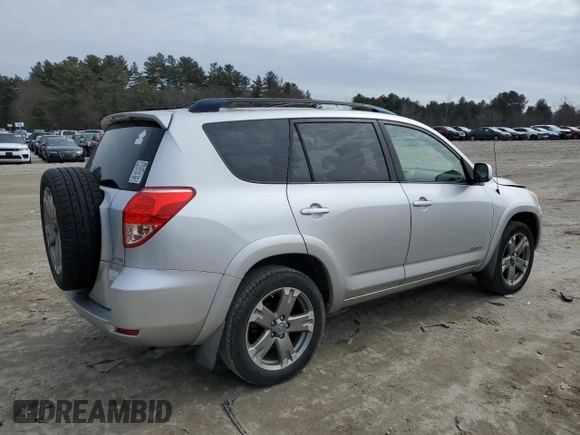 2008 Toyota RAV4 Sport with VIN JTMBK32V886039960, listed as a Copart auction lot 47858695 with 318,100 mi miles and Clean Title. Bid and sale history available at carsss.com. Image 3.