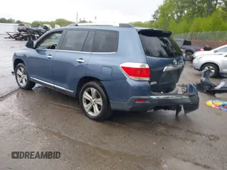 2012 Toyota Highlander Limited with VIN 5TDDK3EH8CS173407, listed as a IAAI auction lot 42327833 with 128,909 mi miles and . Bid and sale history available at DreamBid. Image 3.