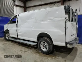 2023 GMC Savana Cargo Van with VIN 1GTW7AFP1P1138957, listed as a Copart auction lot 83101944 with 16,124 mi miles and Salvage Title. Bid and sale history available at carsss.com. Image 2.