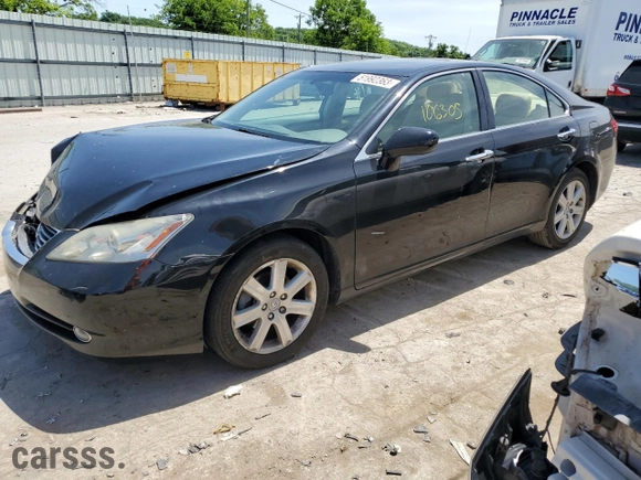 2008 Lexus ES 350 with VIN JTHBJ46G082233778, listed as a Copart auction lot 60488634 with 106,635 mi miles and Salvage Title. Bid and sale history available at carsss.com. Image 1.
