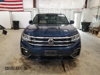 2021 Volkswagen Atlas SE with VIN 1V2NE2CA2MC201165, listed as a Copart auction lot 58757245 with 54,802 mi miles and Salvage title. Bid and sale history available at DreamBid. Image 5.