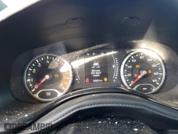 2022 Jeep Renegade Sport with VIN ZACNJDA18NPN65080, listed as a Copart auction lot 56169995 with 20,931 mi miles and Salvage title. Bid and sale history available at DreamBid. Image 9.