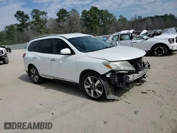2014 Nissan Pathfinder Platinum with VIN 5N1AR2MNXEC679465, listed as a Copart auction lot 46232425 with 225,699 mi miles and Salvage title. Bid and sale history available at DreamBid. Image 11.