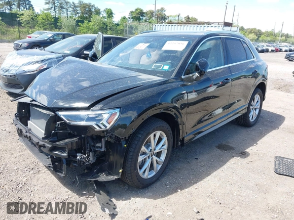 2024 Audi Q3 S line Premium Plus with VIN WA1EECF33R1160319, listed as a IAAI auction lot 42257856 with 4,246 mi miles and . Bid and sale history available at DreamBid. Image 2.