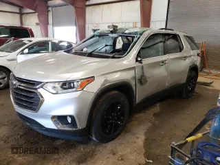 2018 Chevrolet Traverse LT Cloth z VIN 1GNERGKW4JJ174565, wystawiony jako Copart lot #56455715 z przebiegiem Nie podano mil oraz Czysty tytuł • Clean title. Historia ofert i sprzedaży dostępna na DreamBid. Obrazek 1.