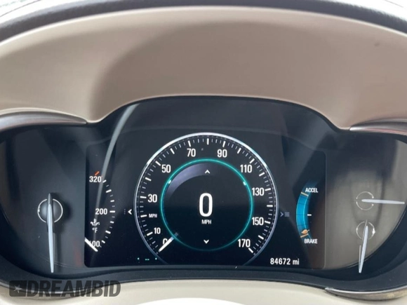 2015 Buick LaCrosse Leather with VIN 1G4GB5GR4FF263846, listed as a Copart auction lot 47768925 with 84,672 mi miles and Salvage Title. Bid and sale history available at DreamBid. Image 9.