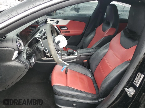2023 Mercedes-Benz CLA 45 AMG with VIN W1K5J5DB9PN414523, listed as a Copart auction lot 52193645 with 27,492 mi miles and Salvage Title. Bid and sale history available at DreamBid. Image 7.