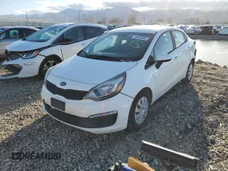 2016 Kia Rio LX with VIN KNADM4A39G6689997, listed as a Copart auction lot 46928295 with 157,187 mi miles and Salvage Title. Bid and sale history available at carsss.com. Image 1.