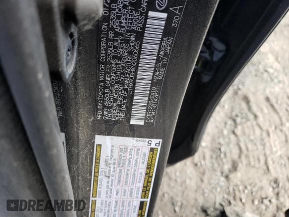 2022 Lexus UX 250h z VIN JTHX9JBHXN2060665, wystawiony jako Copart lot #72070644 z przebiegiem Nie podano mil oraz Szkoda całkowita • Salvage title. Historia ofert i sprzedaży dostępna na DreamBid. Obrazek 12.