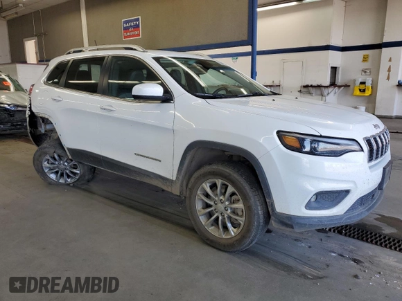 2019 Jeep Cherokee Latitude Plus with VIN 1C4PJMLX3KD127574, listed as a Copart auction lot 55470565 with 106,309 mi miles and Salvage title. Bid and sale history available at DreamBid. Image 4.