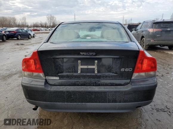 2003 Volvo S60 2.4L with VIN YV1RS61T632284394, listed as a Copart auction lot 89223865 with 204,425 mi miles and Salvage Title. Bid and sale history available at carsss.com. Image 6.