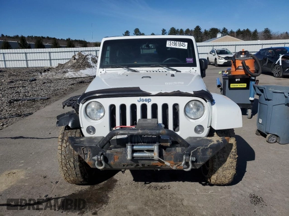 2014 Jeep Wrangler Sahara with VIN 1C4AJWBGXEL125544, listed as a Copart auction lot 51961845 with 146,917 mi miles and Salvage title. Bid and sale history available at DreamBid. Image 5.