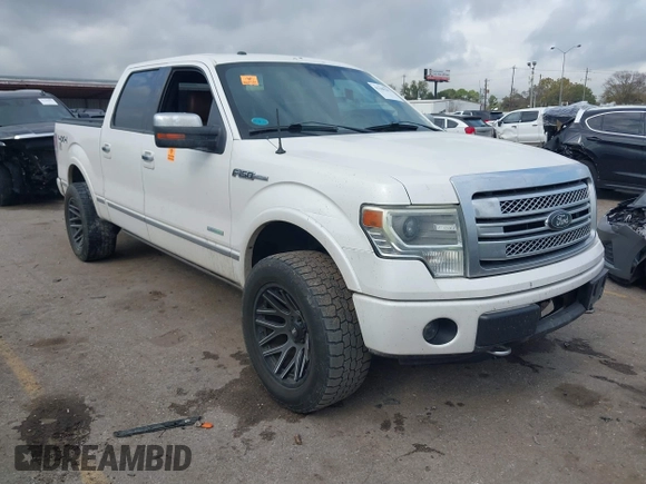 2013 Ford F-150 XL with VIN 1FTFW1ET5DFB01619, listed as a IAAI auction lot 41109292 with 247,785 mi miles. Bid and sale history available at carsss.com. Image 1.