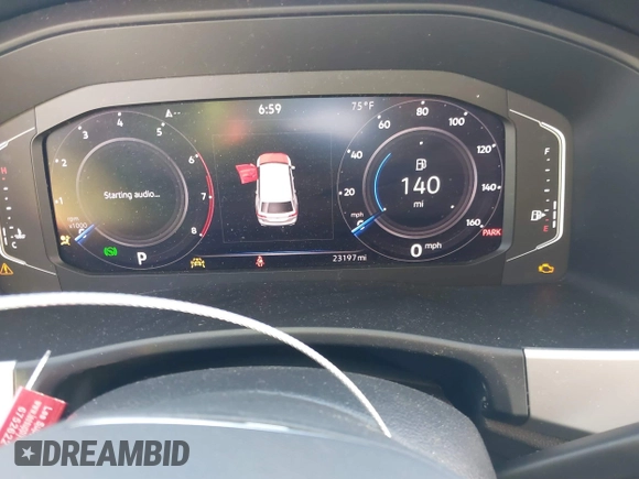 2023 Volkswagen Atlas SE with VIN 1V2JR2CA4PC538749, listed as a IAAI auction lot 41206267 with 23,197 mi miles and . Bid and sale history available at DreamBid. Image 7.