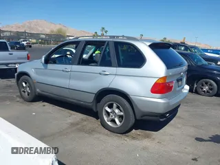 2002 BMW X5 3.0i with VIN 5UXFA53552LV70703, listed as a IAAI auction lot 41957874 with 144,369 mi miles. Bid and sale history available at carsss.com. Image 3.