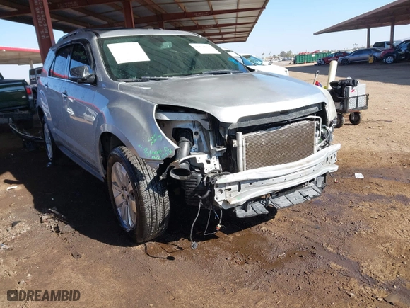 2010 Chevrolet Equinox LTZ with VIN 2CNFLFEY4A6328299, listed as a IAAI auction lot 41473072 with 74,211 mi miles. Bid and sale history available at carsss.com. Image 1.