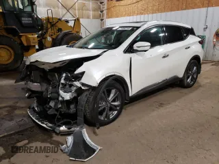 2021 Nissan Murano Platinum z VIN 5N1AZ2DS6MC102436, wystawiony jako Copart lot #71098744 z przebiegiem 26 056 mil mil oraz Szkoda całkowita • Salvage title. Historia ofert i sprzedaży dostępna na DreamBid. Obrazek 1.