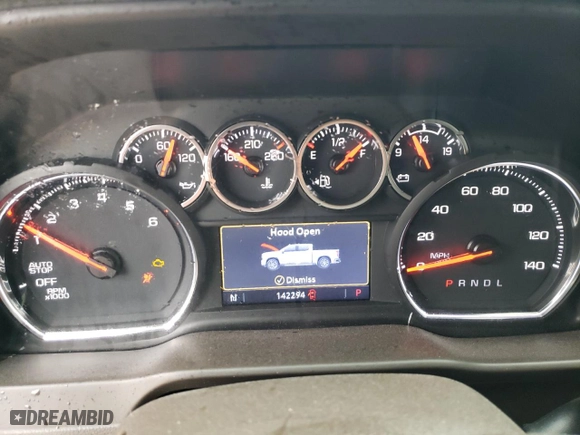 2021 Chevrolet Silverado 1500 LT with VIN 1GCPWCEK7MZ202411, listed as a Copart auction lot 81506564 with 142,294 mi miles and Salvage Title. Bid and sale history available at carsss.com. Image 9.